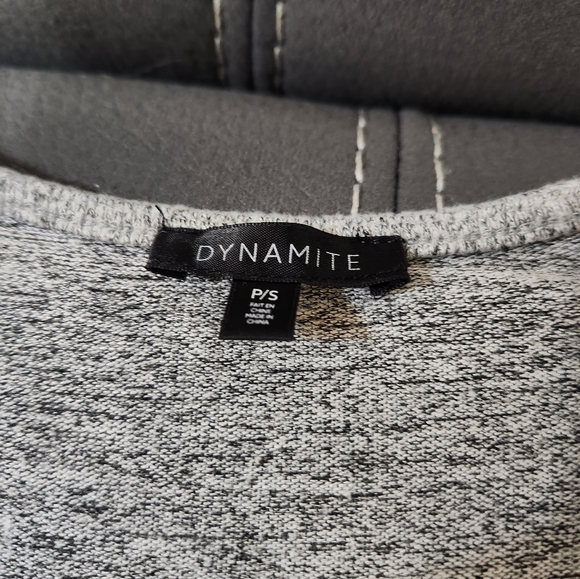 Dynamite knit salt&pepper bodysuit, Small - Picture 3 of 5